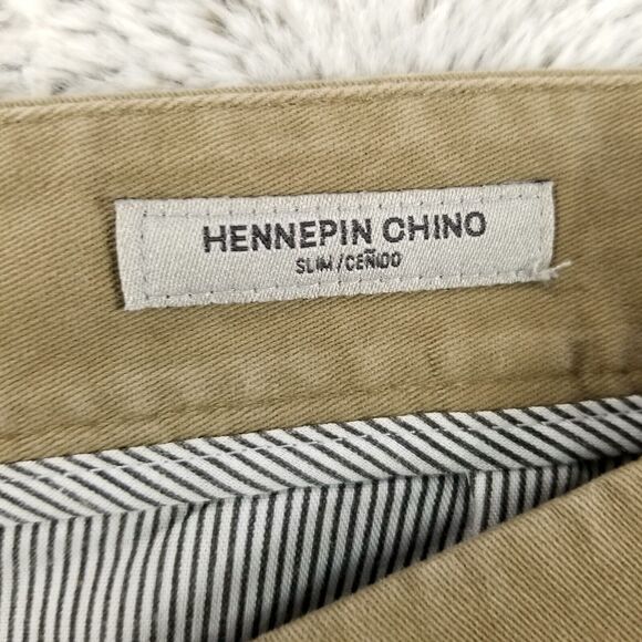 Goodfellow co Pants Mens 36×32 Brown Hennepin Chino Slim Flat front - Picture 4 of 10